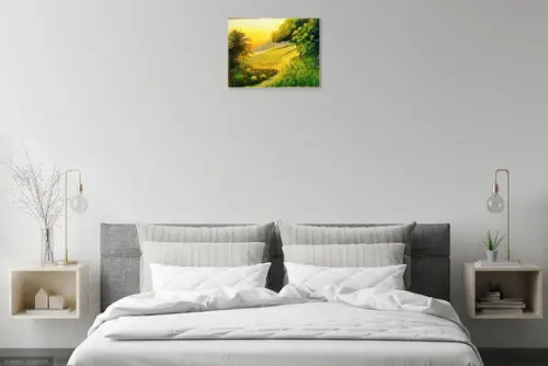 Quadros Paisagem Campo Amanhecer na Roça Presente de Natal