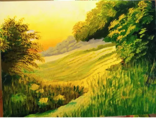 Quadros Paisagem Campo Amanhecer na Roça Presente de Natal