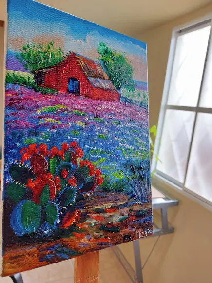 Quadros Paisagem Campo Florido Presente de Natal