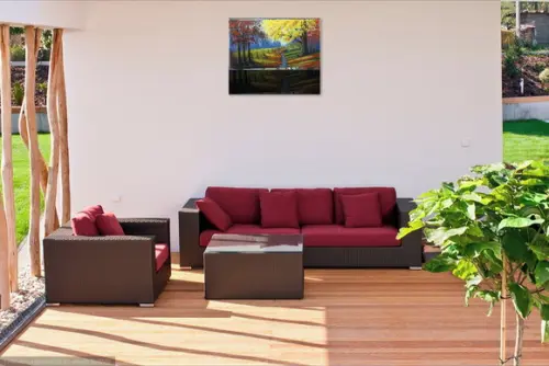 Quadros Paisagem Campo Ipê Amarelo Presente de Natal