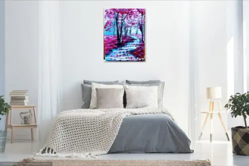 Quadros Paisagem Reflexo na Água Presente de Natal