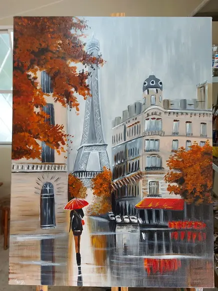 Quadros Paisagem Urbana Boulevard París Presente de Natal