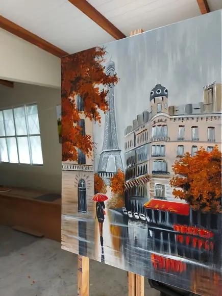 Quadros Paisagem Urbana Boulevard París Presente de Natal