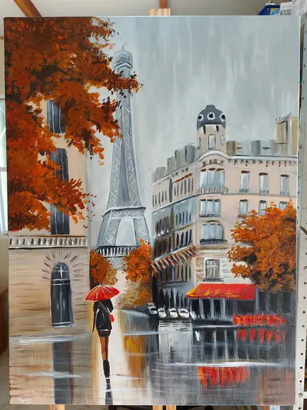 Quadros Paisagem Urbana Boulevard París Presente de Natal