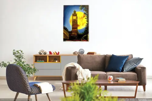 Quadros Paisagem Urbana Londres Uk Big Ben Presente de Natal