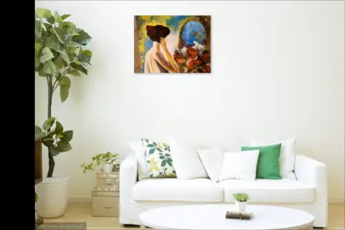 Quadros para Quarto e Sala Mulher no Espelho Black Friday