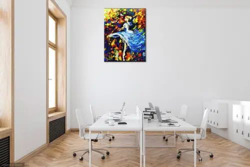 Quadros para Quarto e Sala Pintura em Tela Mulher Bailarina