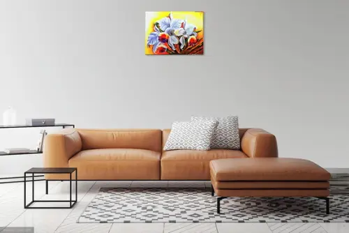 Quadros para Quarto e Sala Pintura Orquídeas Black Friday