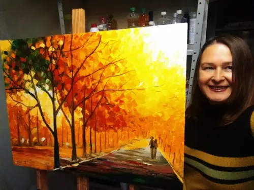 Quadros para Sal Pintura Paisagem Sol de Verão Black Friday