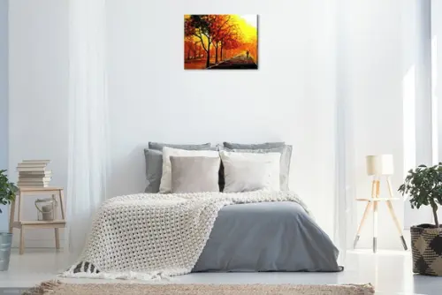 Quadros para Sal Pintura Paisagem Sol de Verão Black Friday
