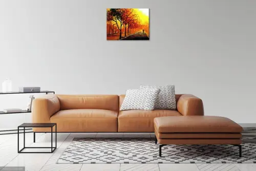 Quadros para Sal Pintura Paisagem Sol de Verão Black Friday