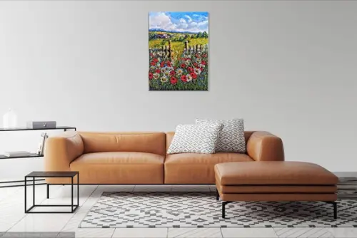 Quadros para Sala Campo de Margaridas Presente de Natal