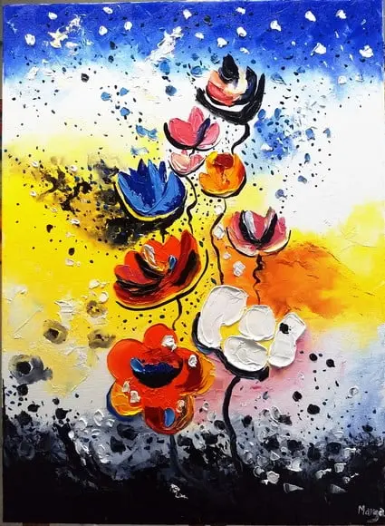Quadros para Sala e Quarto Abstrato Aquarela Black Friday