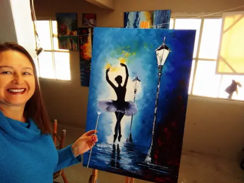 Quadros para Sala e Quarto Bailarina Dança Presente de Natal
