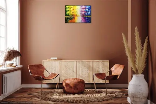 Quadros para Sala e Quarto Floresta Colorida Black Friday