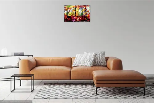 Quadros para Sala e Quarto Outono Floresta Presente de Natal
