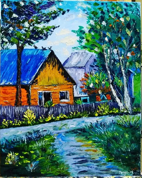 Quadros para Sala e Quarto Paisagem Casa Presente de Natal