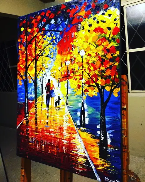 Quadros para Sala e Quarto Paisagem Dog Presente de Natal