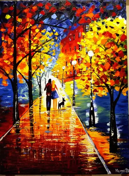 Quadros para Sala e Quarto Paisagem Dog Presente de Natal