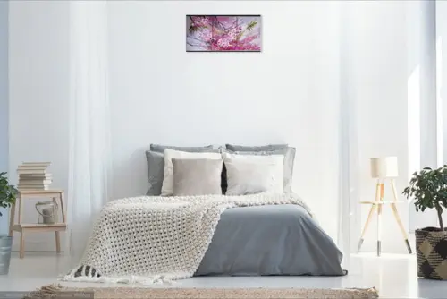 Quadros para Sala e Quarto Pintura em Tela Floral Trio Rose
