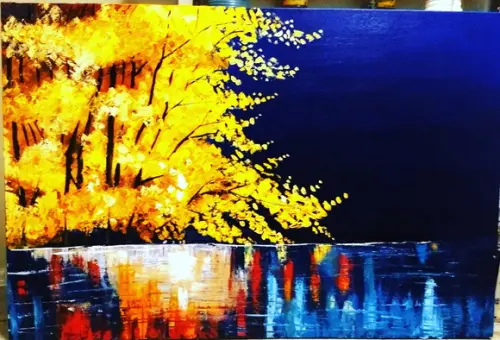 Quadros para Sala e Quarto Pintura em Tela Presente de Natal