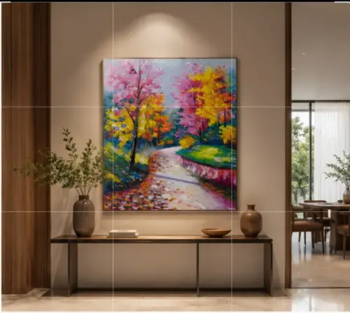 Quadros para Sala e Quarto Pintura em Tela Presente de Natal