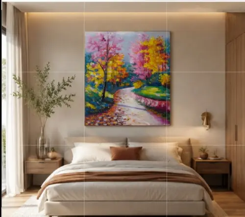 Quadros para Sala e Quarto Pintura em Tela Presente de Natal