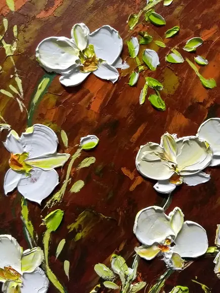 Quadros para Sala e Quarto Pintura Orquídeas Black Friday