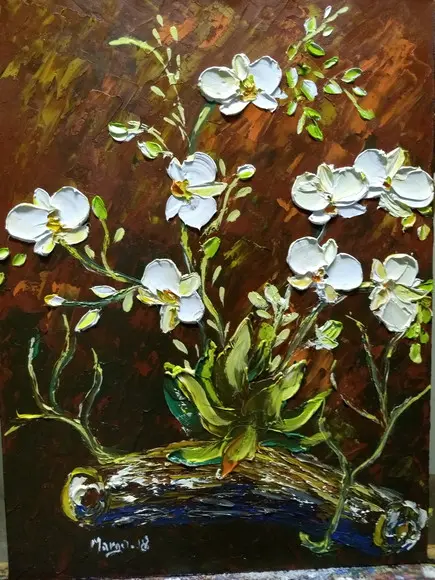 Quadros para Sala e Quarto Pintura Orquídeas Black Friday