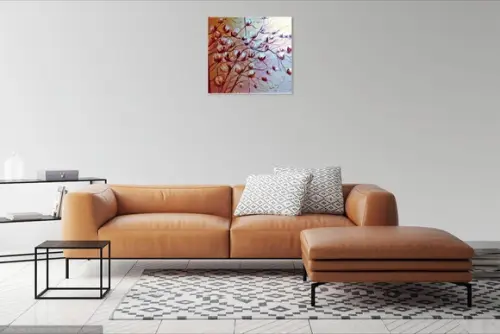 Quadros para Sala e Quarto Pintura Magnólias Black Friday