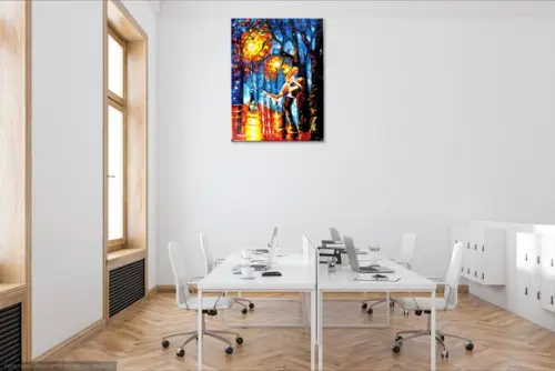 Quadros para Sala e Quarto Pintura Tela Romance Black Friday