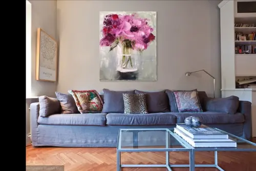 Quadros para Sala e Quarto Pintura Tela Rosas Black Friday