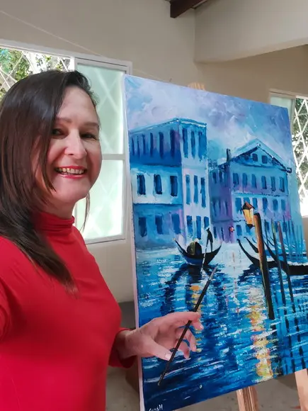 Quadros para Sala Itália Veneza Gôndolas Presente de Natal