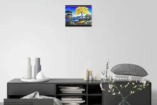 Quadros para Sala Paisagem Ipê Amarelo Presente de Natal