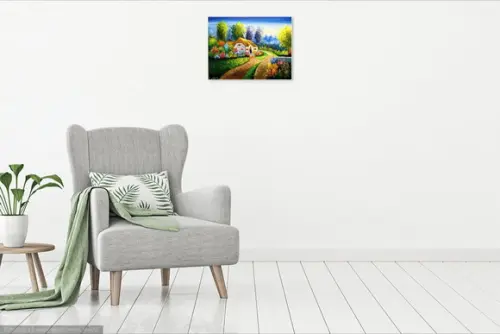 Quadros para Sala Paisagem Jardim Casa Francesa Black Friday