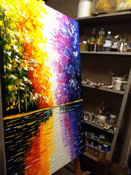Quadros para Sala Paisagem Reflexo na Água Presente de Natal