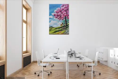 Quadros para Sala Paisagem Mulher Balanço Presente de Natal