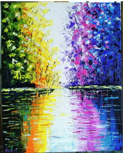 Quadros para Sala Paisagem Reflexo na Água Presente de Natal