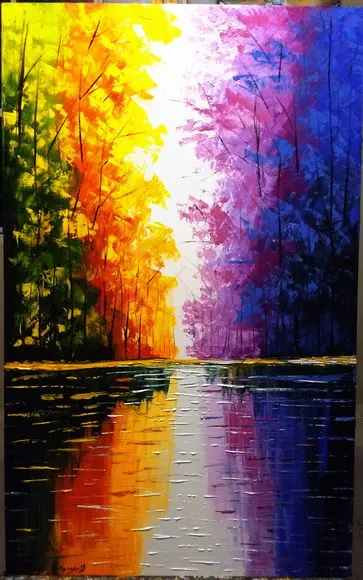 Quadros para Sala Paisagem Reflexo na Água Presente de Natal