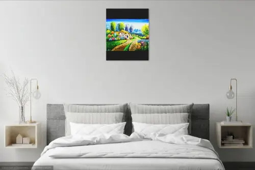 Quadros para Sala Pintura em Tela Paisagem Presente de Natal