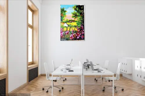 Quadros para Sala Pintura em Tela Paisagem Presente de Natal