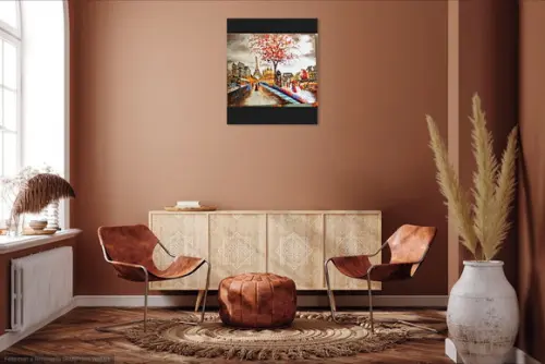 Quadros para Sala Pintura em Tela París Presente de Natal