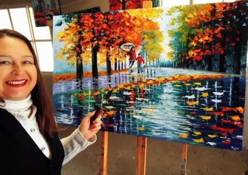 Quadros para Sala Pintura Mãe de Menino Presente de Natal