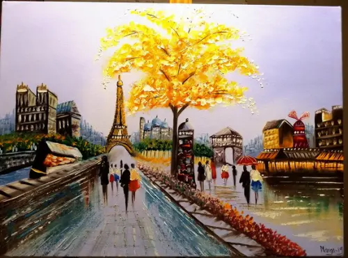 Quadros para Sala Pintura Tela Molin Rouge Presente de Natal