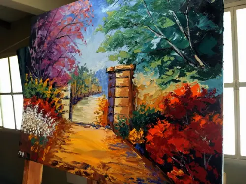 Quadros para Sala Pintura Tela Paisagem Presente de Natal