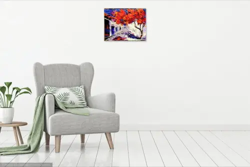 Quadros para Sala Pintura Tela Paisagem Presente de Natal