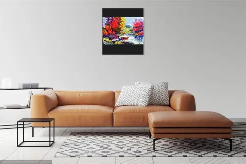 Quadros para Sala Pintura Tela Paisagem Presente de Natal