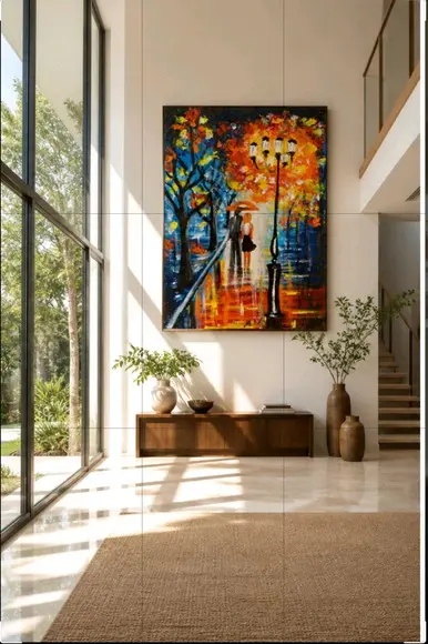 Quadros para Sala Pintura Tela Urbana My Love Black Friday