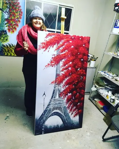 Quadros París Av Champs Elysees Torre Eiffel Black Friday