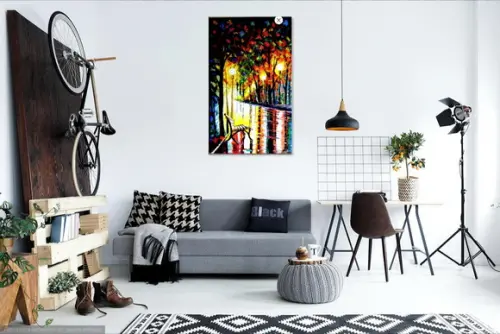Quadros para Sala Tela Urbana Noite no Parque Black Friday
